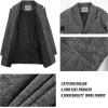 WULFUL Boys Wool Coat Single Breasted Trench Coat Winter Pea Coat