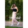 WULFUL Cargo Pants for Women High Waisted Casual Pants Straight Stretchy Wide Leg Y2K Streetwear with 6 Pockets(Pink)