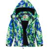 WULFUL Kids Ski Jacket Pants Suits Waterproof Snow Suit Windproof Winter Ski Suit Boys and Girls(Hs02-blue)