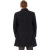 WULFUL Men Wool Trench Coat Slim Fit Winter Coat