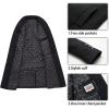 WULFUL Men Wool Trench Coat Slim Fit Winter Coat