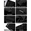 WULFUL Men’s 3 Piece Suits Slim Fit Tuxedo Suit Set One Button Notch Lapel Blazer Jacket Vest Pants Set for Prom, Business