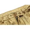 WULFUL Men’s Night Club Party Gold Leather Pants Metallic Straight Leg Bottoms Disco Halloween Costume