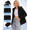 WULFUL Women’s Winter Coats Lightweight Warm Thicken Puffer Jacket Waterproof Quilted Winter Jacket with Removable Hood