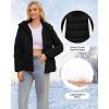 WULFUL Women’s Winter Coats Lightweight Warm Thicken Puffer Jacket Waterproof Quilted Winter Jacket with Removable Hood