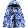 WULFUL Boy’s Waterproof Ski Jacket Warm Fleece Hooded Winter Snow Coat(Blue(0006))