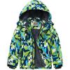 WULFUL Boy’s Waterproof Ski Jacket Warm Fleece Hooded Winter Snow Coat(Pattern 1)