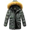 WULFUL Boy’s Winter Coat Waterproof Fleece Lined Parka Jackets Kids Hooded Puffer Outerwear(Camouflage)
