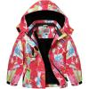 WULFUL Girl’s Waterproof Ski Jacket Warm Fleece Hooded Winter Snow Coat(Multicolor)