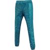 WULFUL Kids Boys Metallic 70s Disco Costume Sequin Party Jogger Pants(Sea Blue)