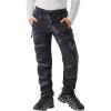 WULFUL Kids Waterproof Snow Ski Pants Boys Girls Outdoor Winter Fleece Hiking Insulated Snowboard Pants(Camo)