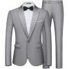 Light Grey- Light Grey Lapel