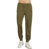 WULFUL Men’s Athletic Running Joggers Workout Gym Pants Lightweight Track Casual Pant with Zipper Pockets(Army Green)