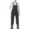 WULFUL Mens Insulated Snow Bibs Waterproof Winter Ski Pants Snowboarding Overalls(Black)