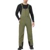 WULFUL Mens Insulated Snow Bibs Waterproof Winter Ski Pants Snowboarding Overalls(Green)