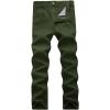 WULFUL Men’s Slim Fit Skinny Stretch Comfy Jeans Denim Pants(Army Green)