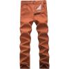WULFUL Men’s Slim Fit Skinny Stretch Comfy Jeans Denim Pants(Coffee)