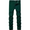 WULFUL Men’s Slim Fit Skinny Stretch Comfy Jeans Denim Pants(Green)