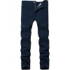 WULFUL Men’s Slim Fit Skinny Stretch Comfy Jeans Denim Pants(Navy Blue)