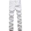WULFUL Men’s Slim Fit Skinny Stretch Comfy Jeans Denim Pants(White)