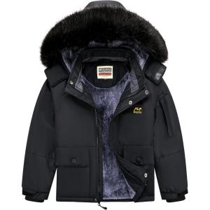 WULFUL Boy’s Ski Jacket Winter Snow Coat with Hood