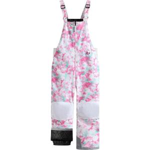 WULFUL Kids Waterproof Ski Bib Boys Girls Winter Snow Pants(Pattern 01)