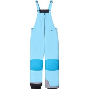 WULFUL Kids Waterproof Ski Bib Boys Girls Winter Snow Pants(Sky Blue)