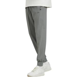 WULFUL Men’s Athletic Running Joggers Workout Gym Pants Lightweight Track Casual Pant with Zipper Pockets(Grey)
