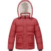WULFUL Kid’s Winter Coat Detachable Hat Puffer Windbreaker Warm Cotton Jacket