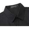 WULFUL Men’s Casual Long Sleeve Dress Shirts Business Formal Solid Regular Fit Button Down Shirt with Pocket
