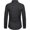 WULFUL Men’s Casual Long Sleeve Dress Shirts Business Formal Solid Regular Fit Button Down Shirt with Pocket