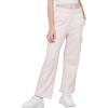 WULFUL Girl’s Cargo Sweatpants Wide Leg Fleece Lined Casual Pants for Girl Fall Winter Baggy High Waisted Pants with Pockets(Cream)