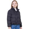 WULFUL Girl’s Winter Puffer Jacket Lightwight Warm Coat Short(Black)