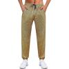 WULFUL Mens Metallic 70s Disco Costume Sequin Party Jogger Pants