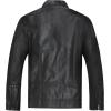 WULFUL Men’s Stand Collar Leather Jacket Motorcycle Lightweight Faux Leather Outwear