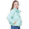 WULFUL Girl’s Winter Puffer Jacket Lightwight Warm Coat Short(Green)