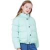 WULFUL Girl’s Winter Puffer Jacket Lightwight Warm Coat Short(Green)