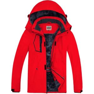 WULFUL Men’s Waterproof Ski Jacket Warm Winter Snow Coat Mountain Windbreaker