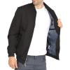 WULFUL Men’s Lightweight Jackets Casual Windbreaker Stylish Light Golf Work Dress Business(Blac)