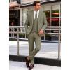 WULFUL Mens Suit 3 Piece Slim Fit Suits for Men One Button Blazer Jacket Pants Tuxedo Suit Set for Prom, Wedding and Business(Brown)