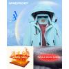 WULFUL Boy’s Waterproof Ski Jacket Warm Fleece Hooded Winter Snow Coat(Sky Blue)