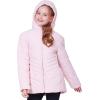 WULFUL Girl’s Winter Waterproof Coat Warm Hooded Parka Jacket Long(Pink)