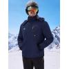 WULFUL Men’s Ski Jackets Warm Winter Snow Windbreaker Resistant Snowboard Fleece Coat Mountain Waterproof Parka with Hood