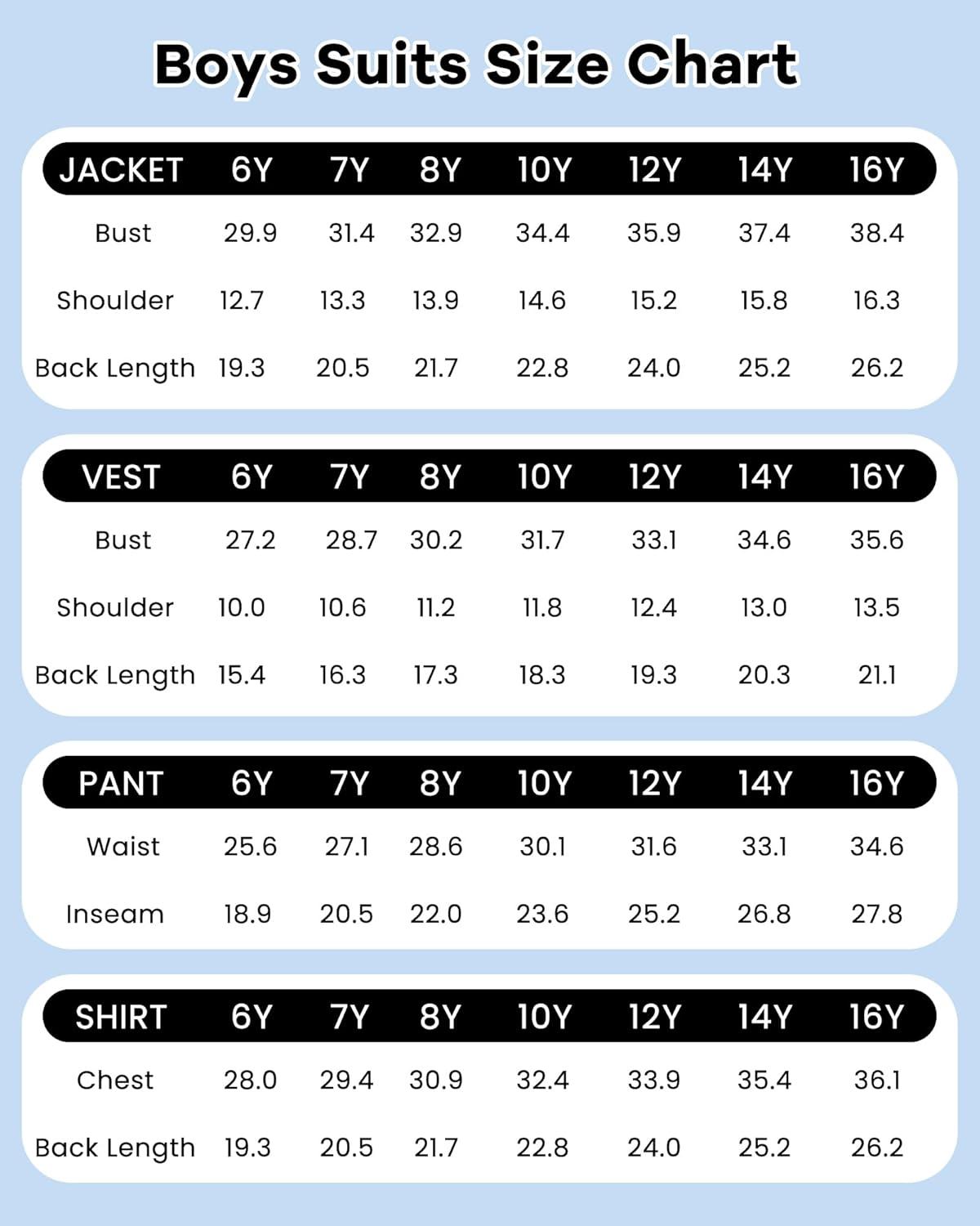 imageWULFUL Boys Suits 5Piece Tuxedo Suit Set Jacket Pants Shirt Vest amp Bow Tie for Kids Wedding Ring Bearer PartyNavy
