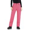 WULFUL Women’s Insulated Snow Ski Pants Waterproof Winter Snowboarding Skiing Cargo Pants(Rose Red)