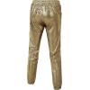 WULFUL Kids Boys Metallic 70s Disco Costume Sequin Party Jogger Pants(Gold)