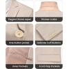 WULFUL Men’s Slim Fit 2 Piece Suit, One Button Solid Blazer Business Party Jacket Vest Pants Set(Beige)