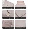 WULFUL Men’s Slim Fit 2 Piece Suit, One Button Solid Blazer Business Party Jacket Vest Pants Set(Khaki)