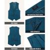 WULFUL Boys’ Formal Suit Set,Slim Fit Tuxedo Wedding Suit 6-16 Years with Adjustable Waist(Blue)