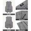 WULFUL Boys’ Formal Suit Set,Slim Fit Tuxedo Wedding Suit 6-16 Years with Adjustable Waist(Light Grey)